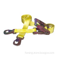 Polyester Ratchet Tie Down with Snap Hook  PAHS Approval